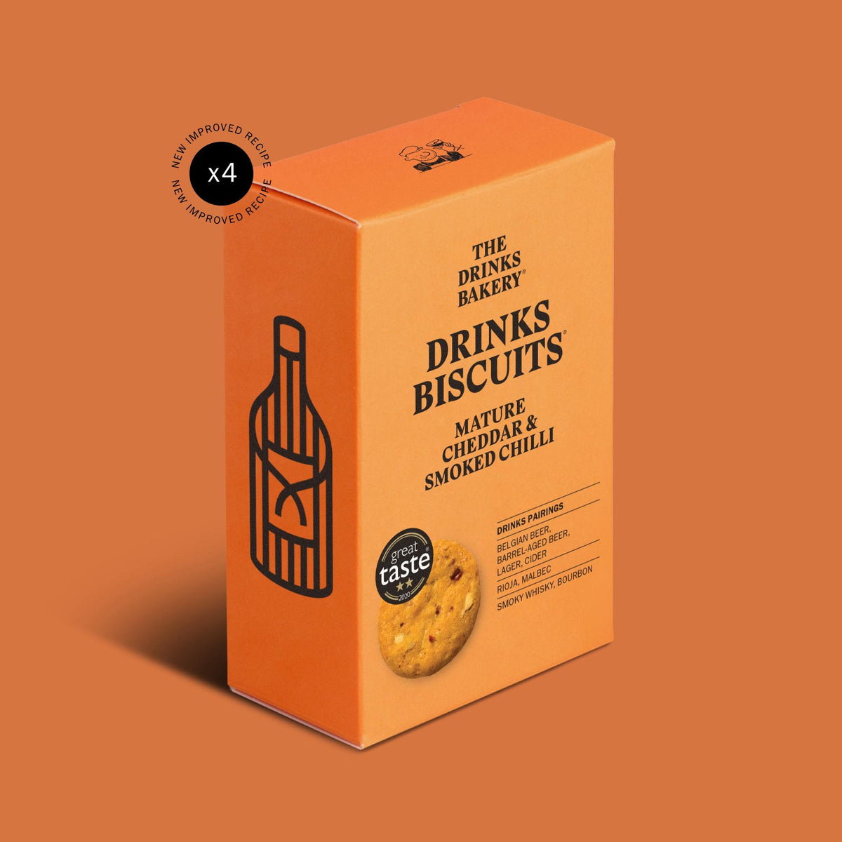 Drinks Biscuits, Mature Cheddar Cheese & Chilli, The Drinks Bakery, 11 ...